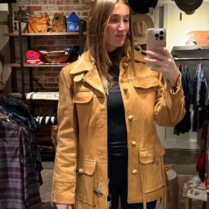 Women's Tan Leather Jacket